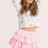 LoveShackFancy Skirts Ruffle Mini Skirt