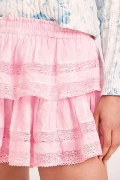 LoveShackFancy Skirts Ruffle Mini Skirt