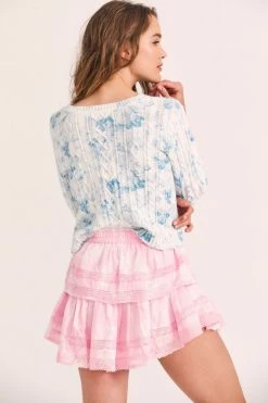 LoveShackFancy Skirts Ruffle Mini Skirt