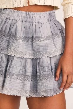 LoveShackFancy Skirts Ruffle Mini Skirt