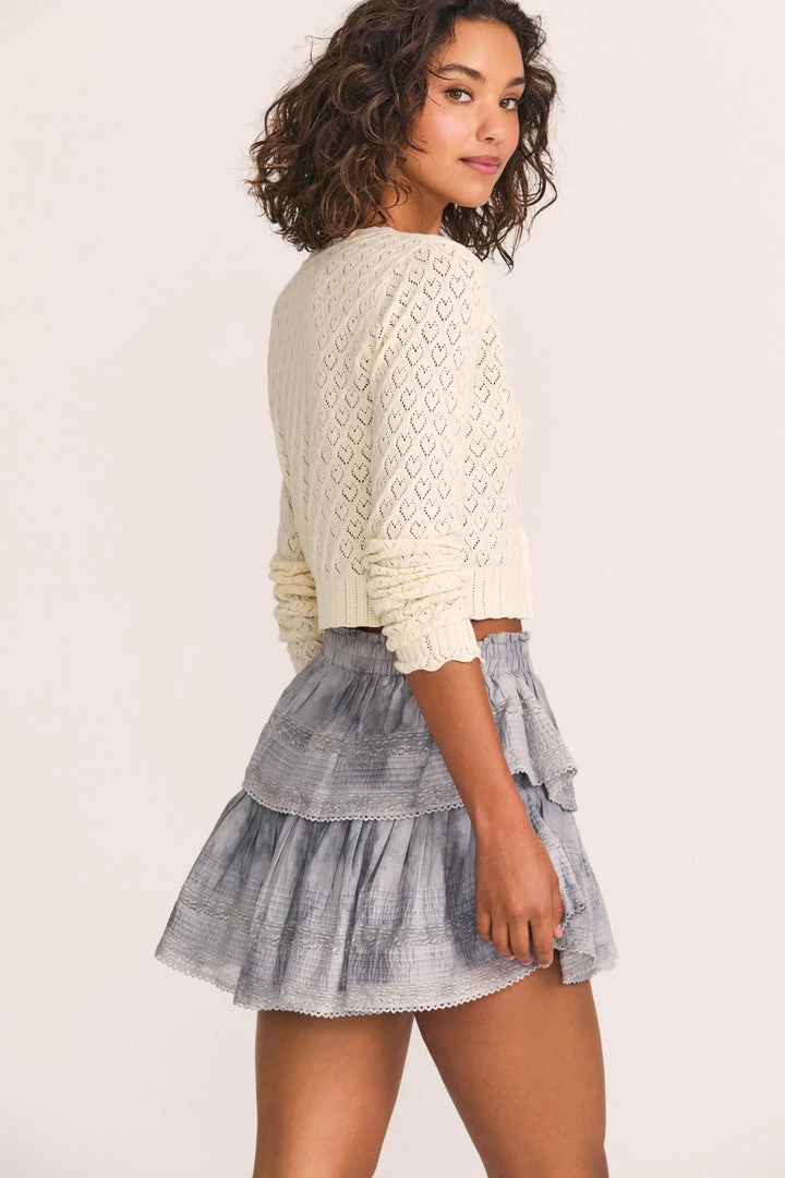 LoveShackFancy Skirts Ruffle Mini Skirt