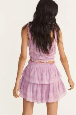 LoveShackFancy Skirts Ruffle Mini Skirt