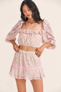 LoveShackFancy Creative Directors Picks Diamond Mini Skirt