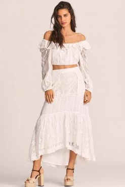 LoveShackFancy Sisto Midi Skirt