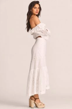 LoveShackFancy Sisto Midi Skirt