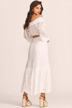 LoveShackFancy Sisto Midi Skirt