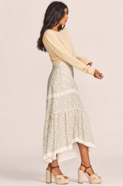 LoveShackFancy Sisto Midi Skirt