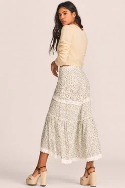 LoveShackFancy Sisto Midi Skirt