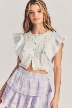 LoveShackFancy Nora Top Tops