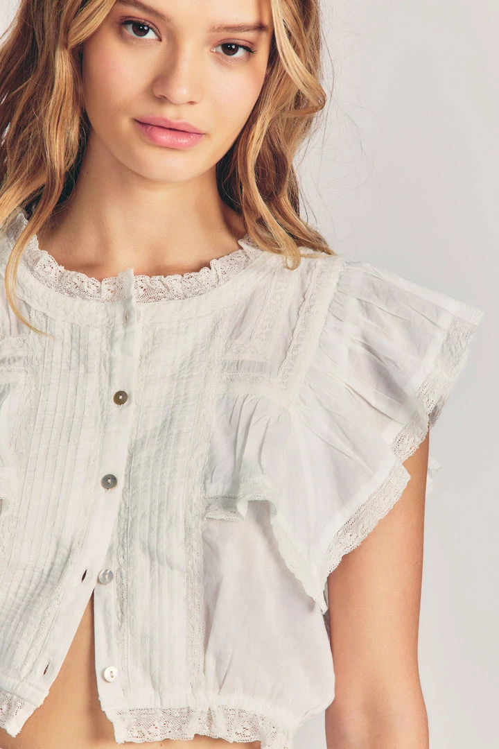 LoveShackFancy Nora Top Tops