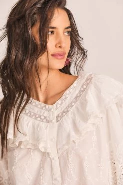 LoveShackFancy Bunnie Blouse Tops