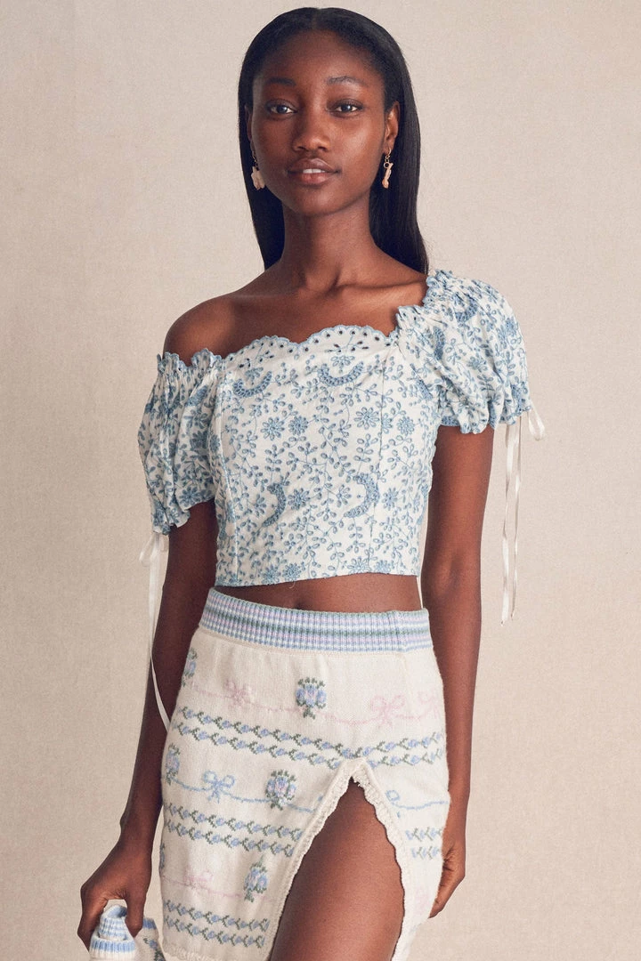 LoveShackFancy Melina Top