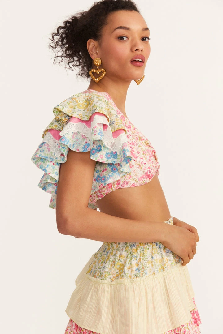 LSF New Arrivals Kielle Ruffle Crop Top