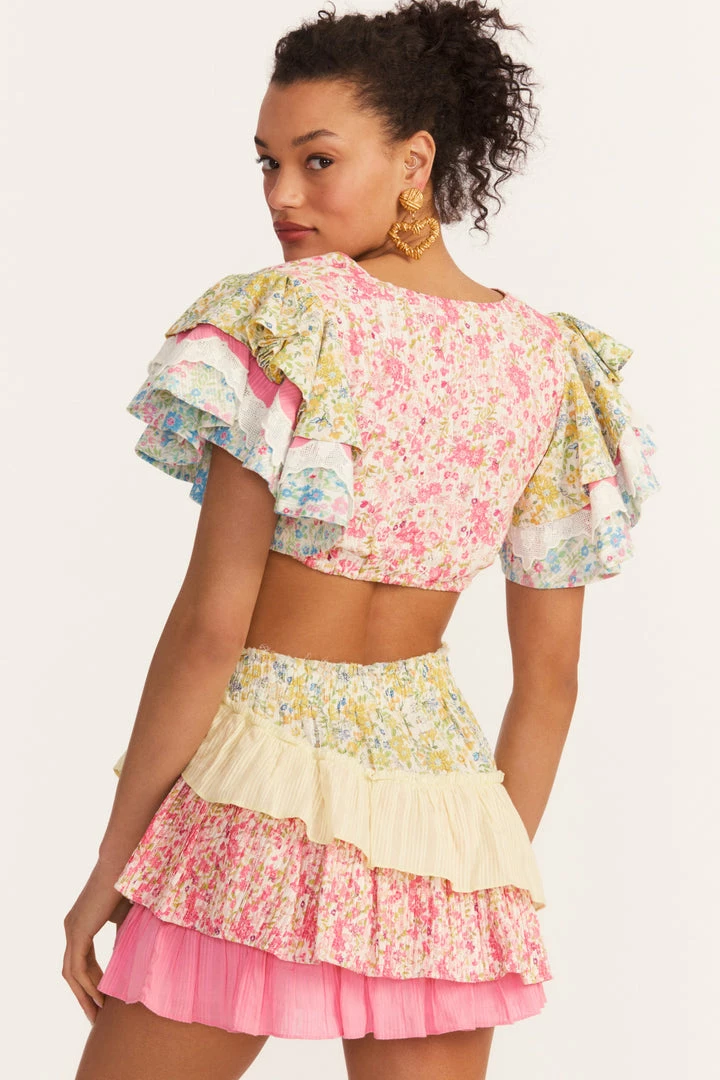 LSF New Arrivals Kielle Ruffle Crop Top