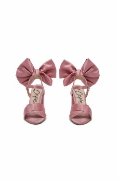 LoveShackFancy Shoes Merle Bow Heels