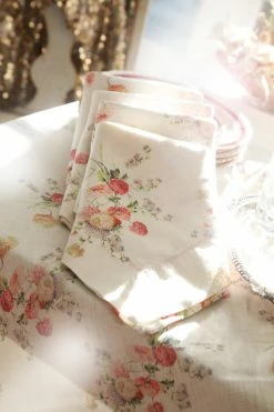 LoveShackFancy Linen Napkin Set - NATURAL CREAM