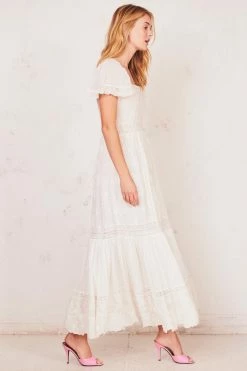 LoveShackFancy Norma Midi Dress