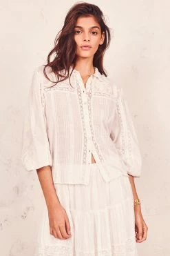 LoveShackFancy Ronda Top Tops