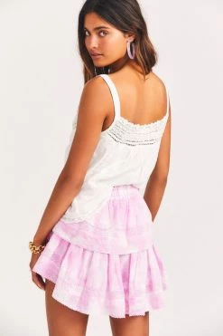 LoveShackFancy Skirts Ruffle Mini Skirt