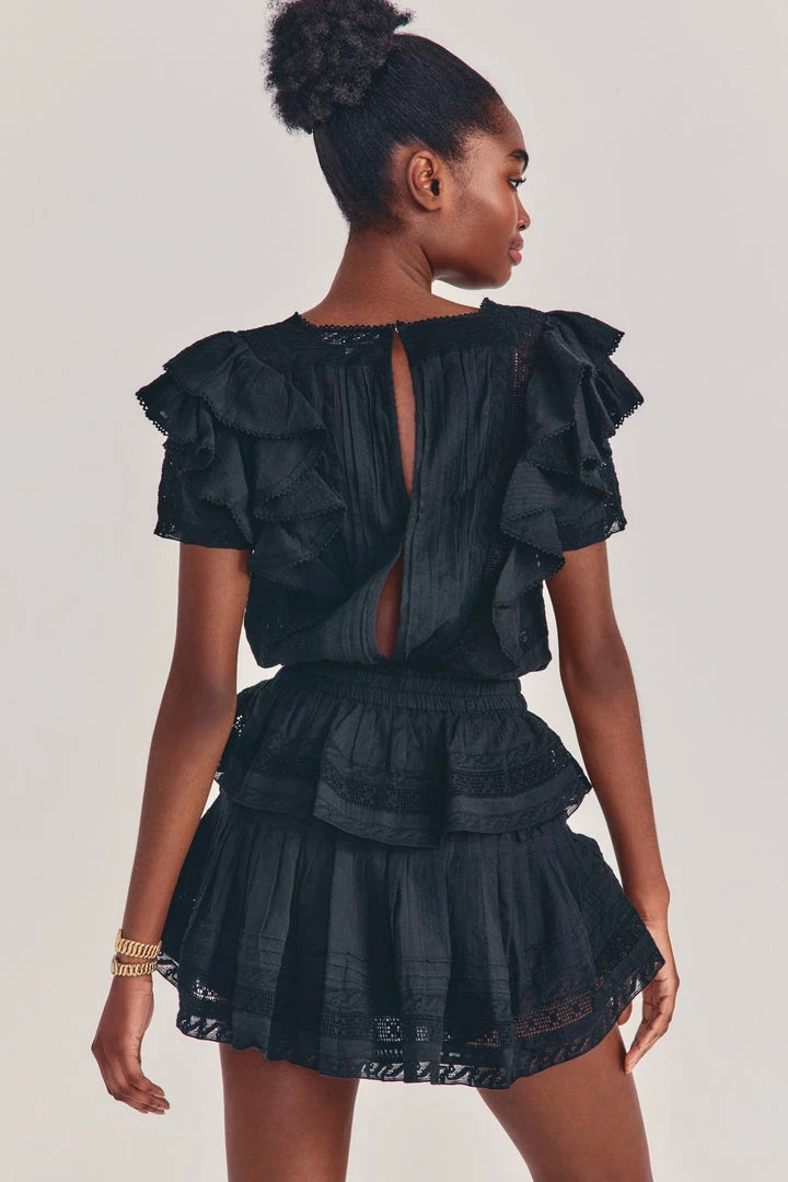 LoveShackFancy Stella Mini Dress