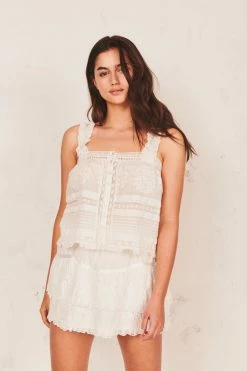 LoveShackFancy Sully Top Tops