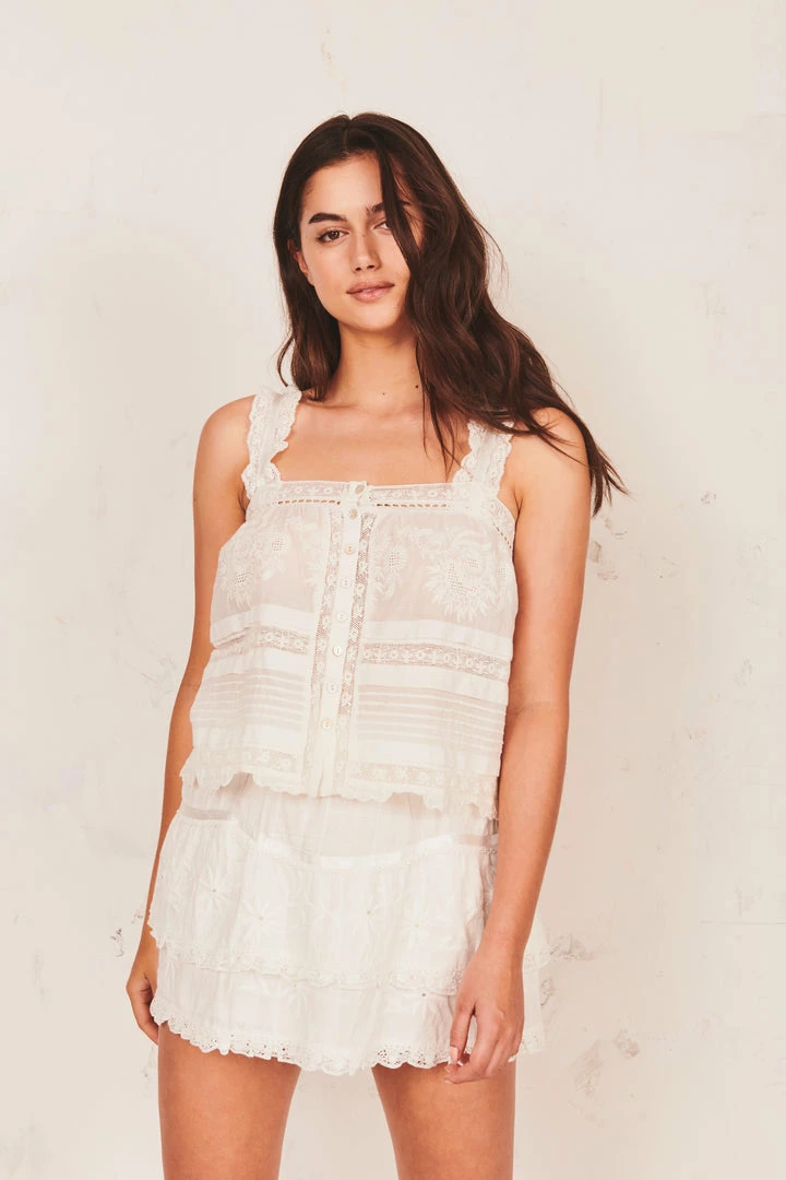 LoveShackFancy Sully Top Tops